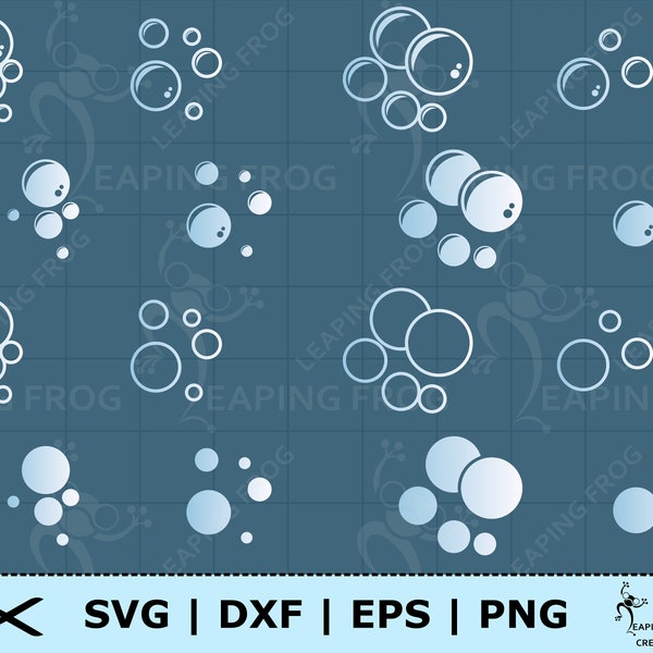 Bubbles SVG. PNG. Cricut cut files, layered. Silhouette files. Bundle, Set. Circles. DXF, eps. Instant download. Blowing bubbles, Soap.