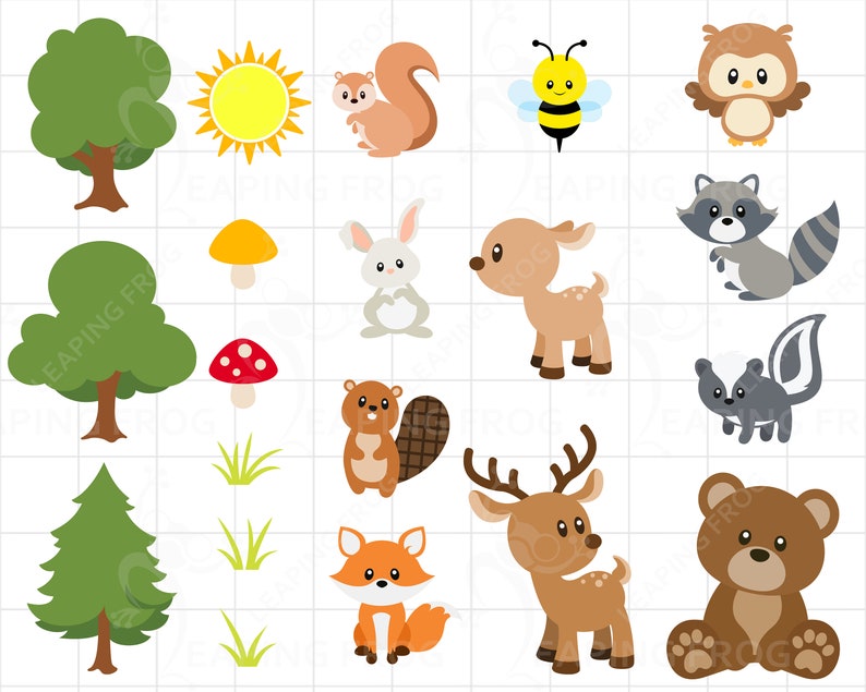 Printable Woodland Creatures Svg Free