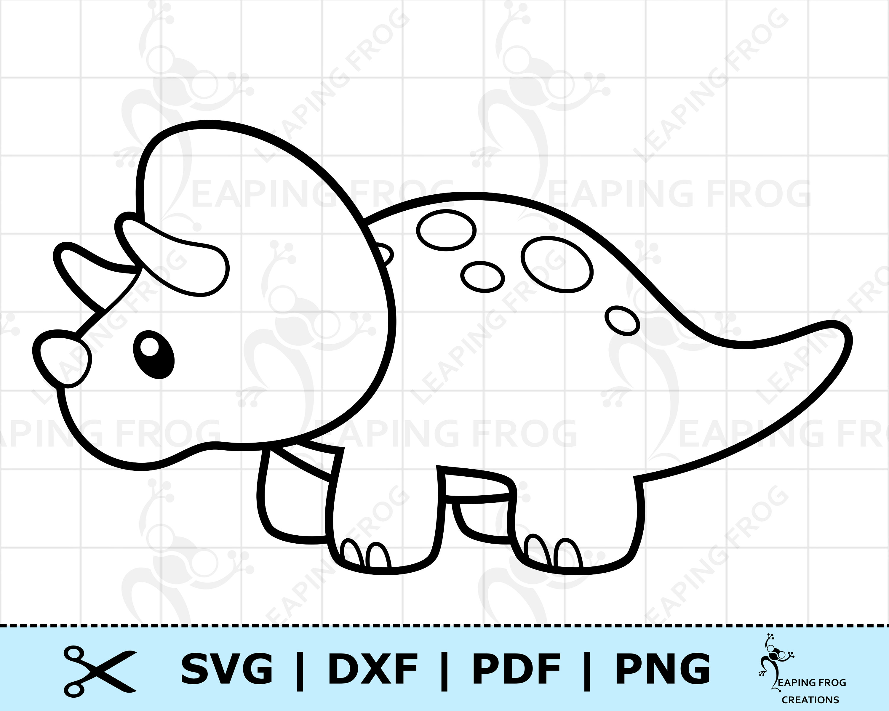 cute dinosaur outline