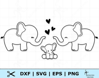 Free Free 209 Baby Elephant Outline Svg SVG PNG EPS DXF File