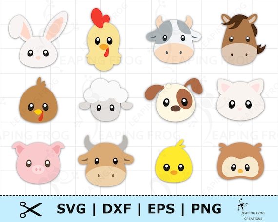 Farm Animals SVG. Cricut Cut Files Layered Files. Silhouette - Etsy Farm Animals SVG. Cricut Cut Files Layered Files. Silhouette - Etsy