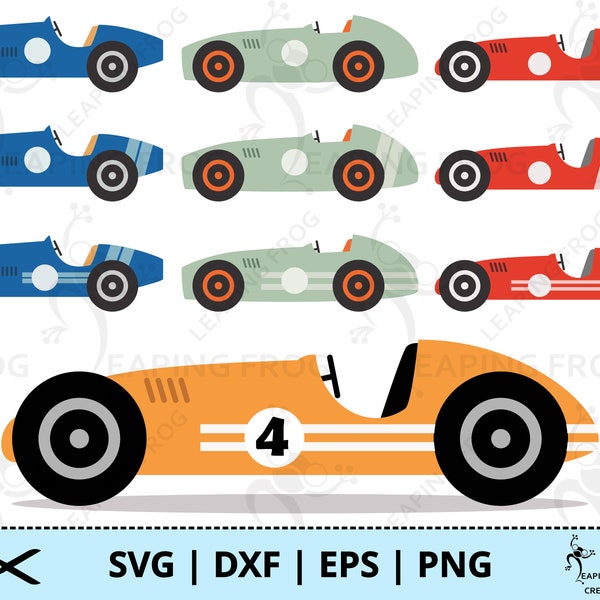 Racecar SVG. PNG. 3 versions! Cricut cut, layered files, Silhouette. DXF, eps. Clipart, Sublimation, print to cut. Racing, Instant Download.