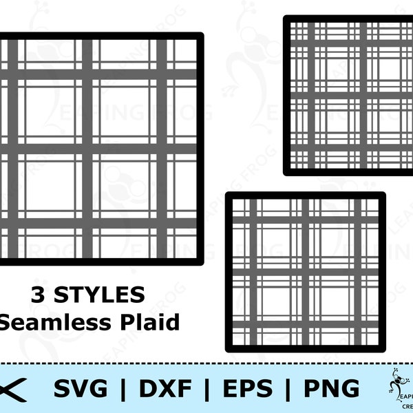 Buffalo Plaid Pattern SVG. Cricut cut files, Silhouette. Black and White Plaid svg. Plaid png. Plaid dxf. Plaid clipart. Plaid bundle, set.