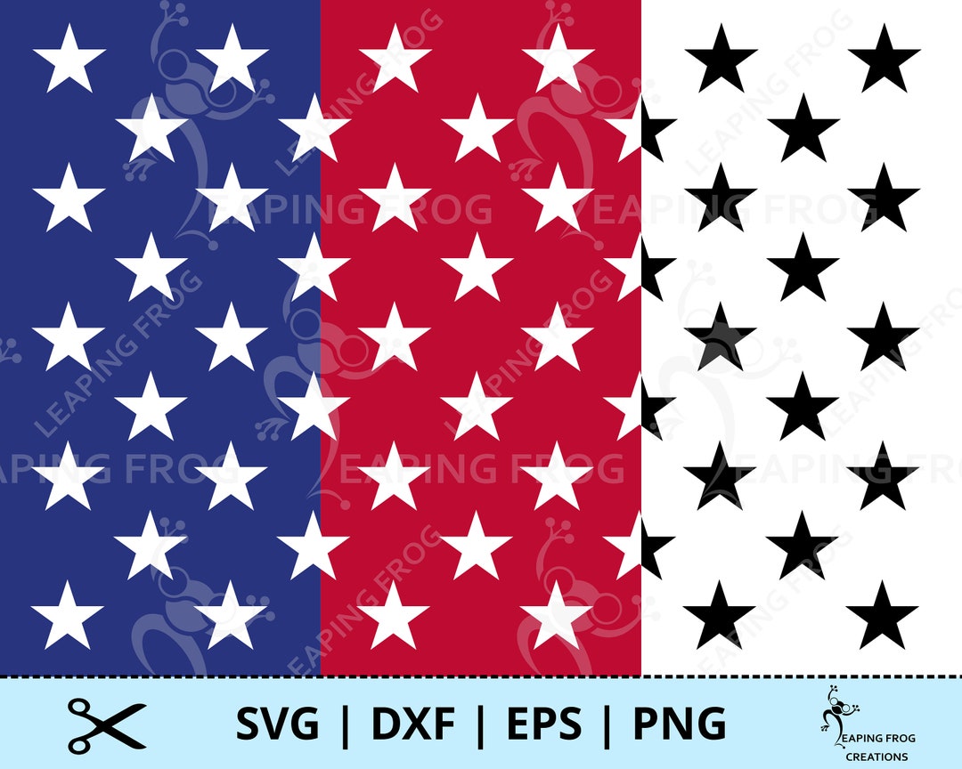 Stars SVG. PNG. Pattern. 50 Stars. 3 Versions. Seamless / Tiling ...