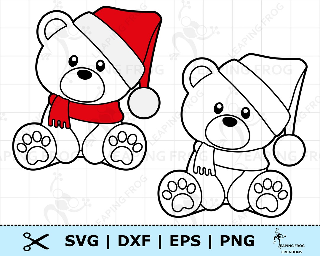 Teddy Bear SVG. PNG. Cricut Cut Files, Silhouette, Layered Files