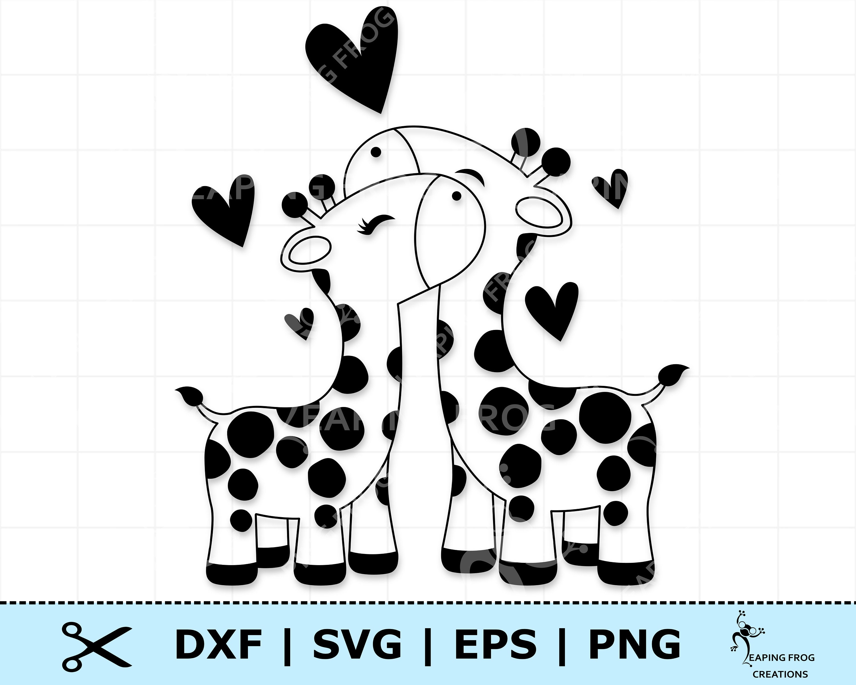 Giraffe SVG. Giraffe couple. Valentine's Day svg. Circut | Etsy