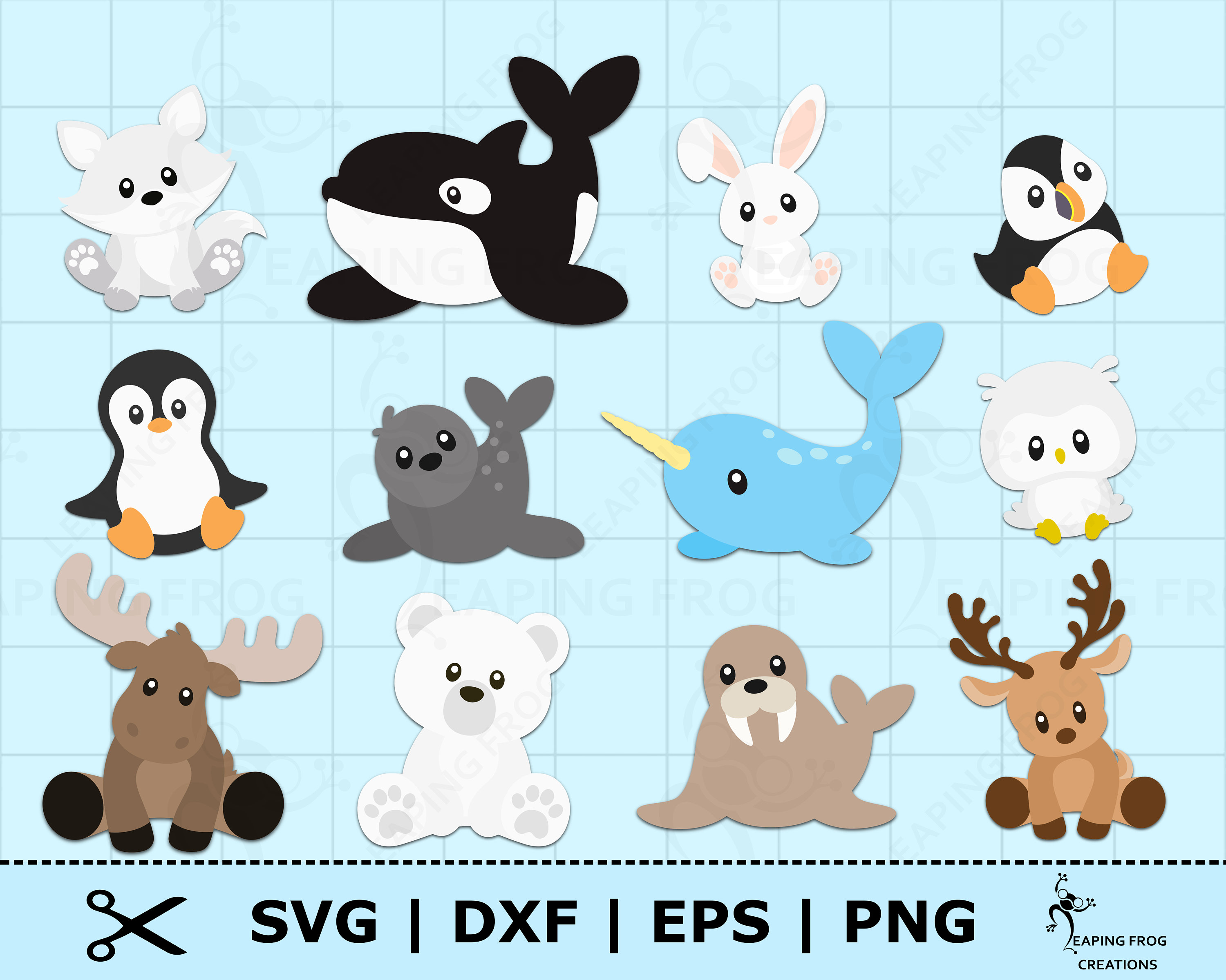 Arctic Animals SVG PNG. Cricut Cut Files Layered Files. - Etsy Arctic Animals SVG PNG. Cricut Cut Files Layered Files. - Etsy
