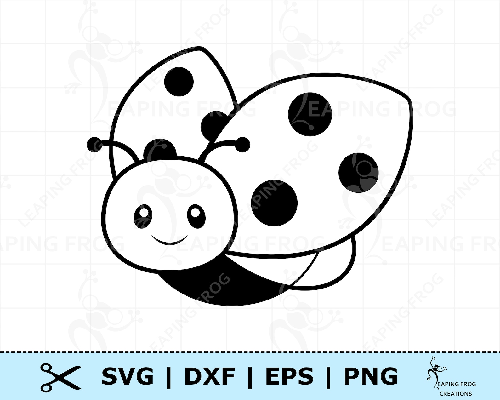 Cute Ladybug SVG PNG DXF Eps. Ladybug Digital Download Cricut Etsy