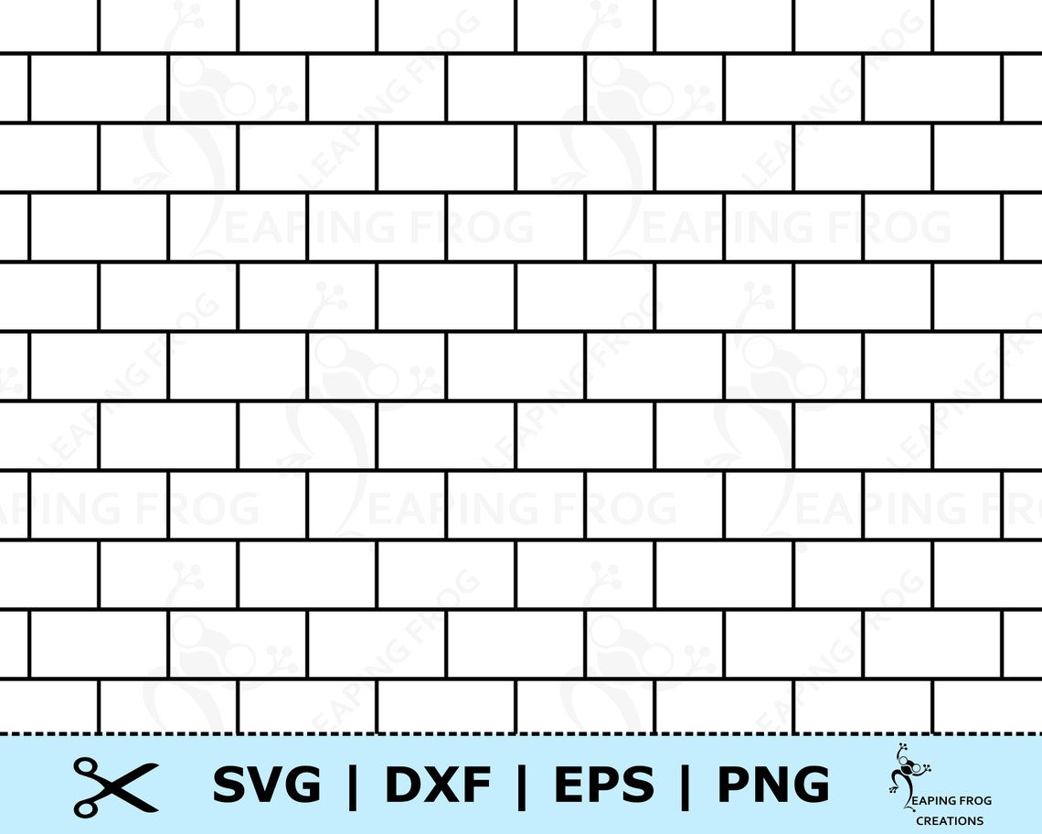 Brick Pattern SVG. Seamless Brick Wall. Cricut cut files Etsy