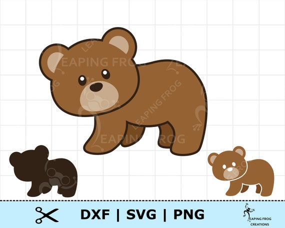 Download Brown Bear Svg Brown Bear Dxf Brown Bear Png Circut Cut Files Silhouette Layered Files Grizzly Bear Svg Cute Baby Bear Svg Clipart