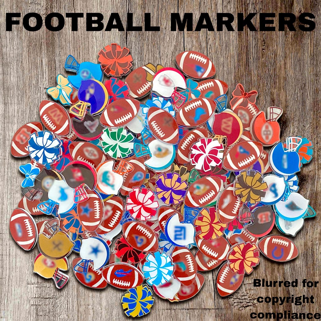 Personalized Classic and Feminine Football X-ray Markers • Personalized ...