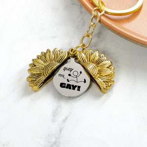 YAY FOR GAY Sunflower - Pride Month Gift - Pride Ally Gift - Pride Ally Friend Gift - Gay Friend Gift - Lgbtq Pride Gift - Gay Friend Gift