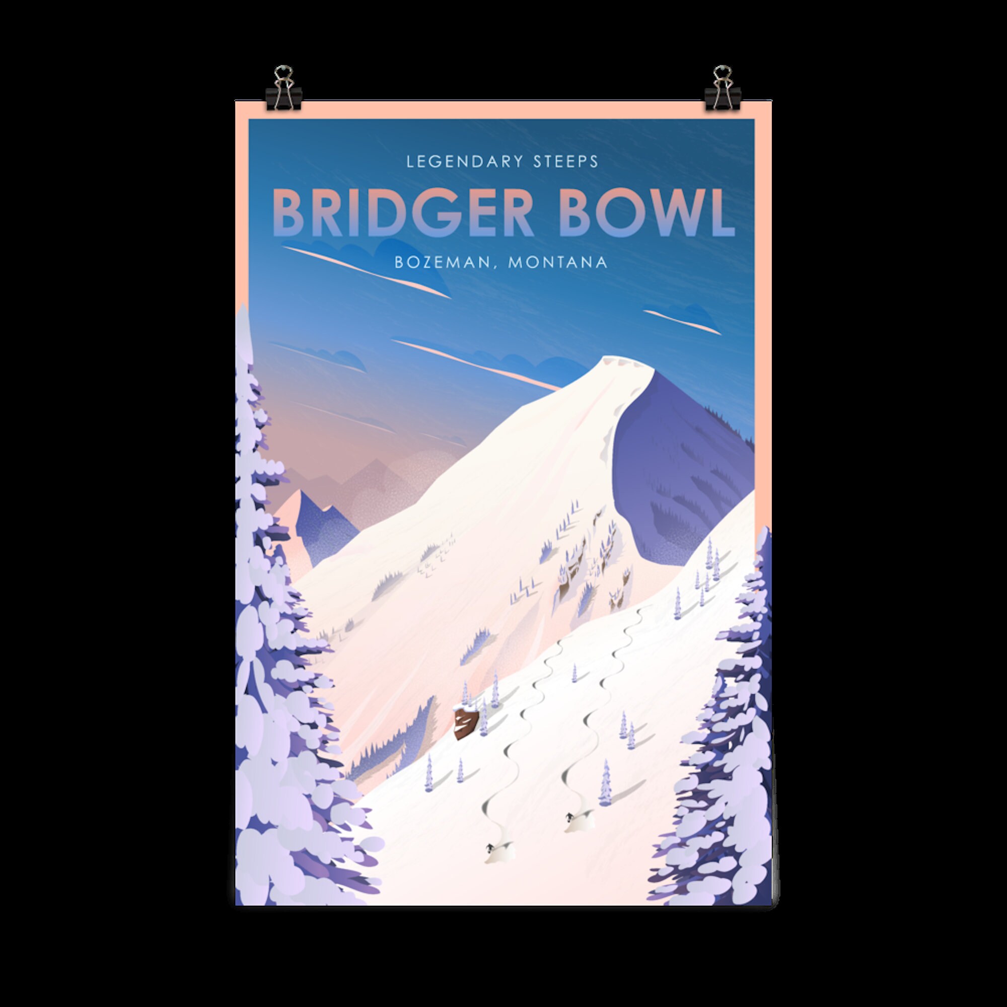 Bridger Bowl Poster Etsy