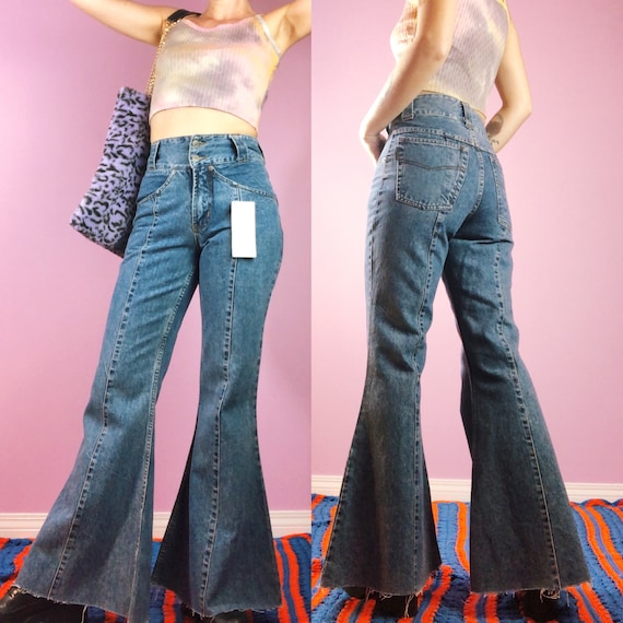 Vintage Bellbottoms // 90s NWT Flares // Stone Was