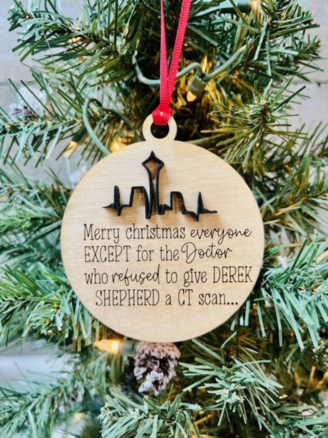 Funny Grey's Anatomy Ornament Christmas Ornament Funny Christmas