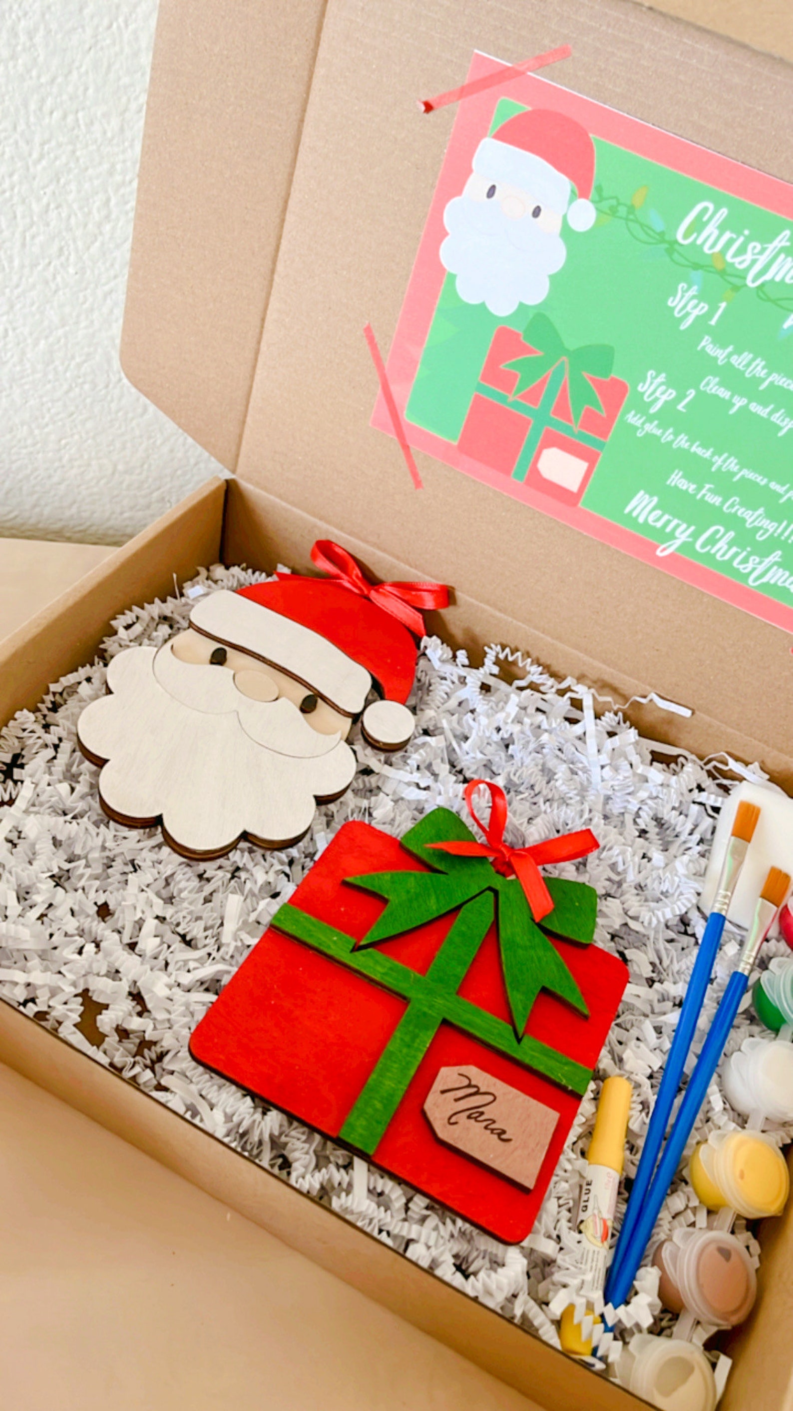 Christmas Do It Yourself Paint Kit DIY Ornaments Christmas Etsy