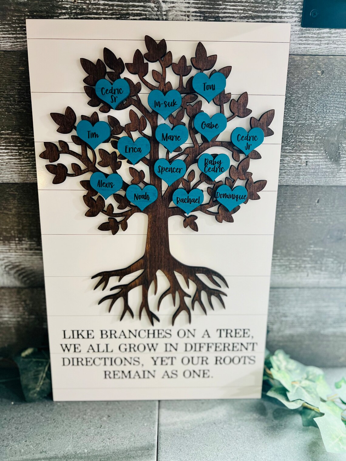 Family Tree Wall Hanging Personalized Family Tree Etsy