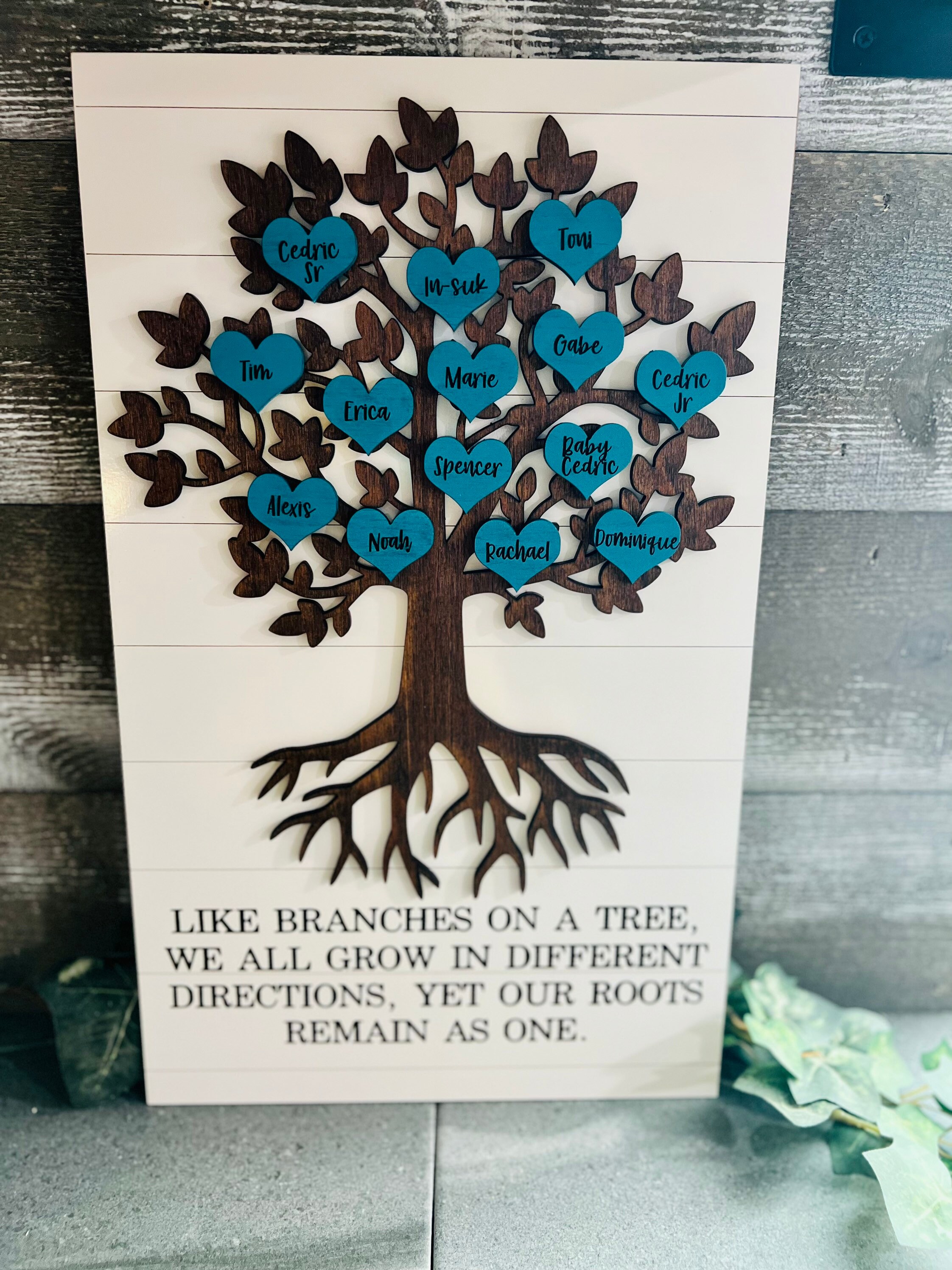 Family Tree Wall Hanging Personalized Family Tree - Etsy