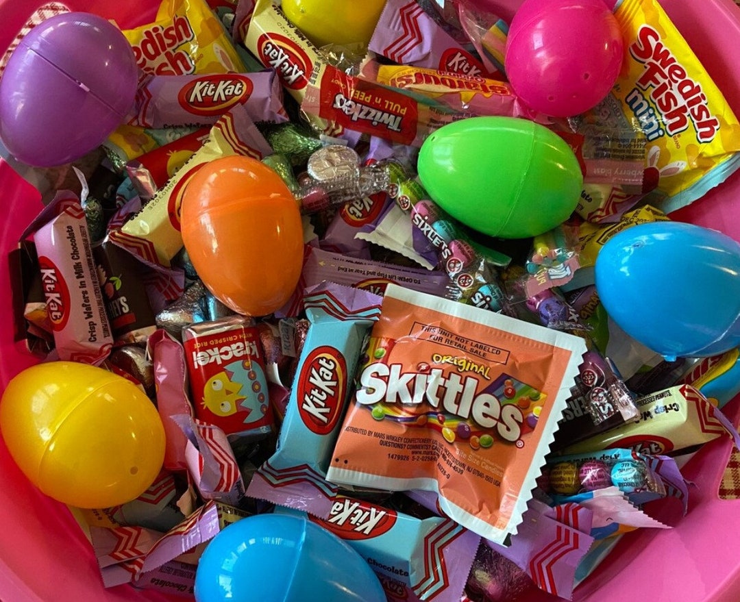 Prefilled Easter Eggs Egg Hunt Easter Party Candy Eggs Easter Basket