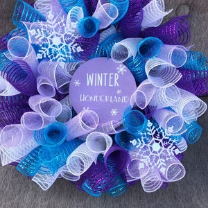 Christmas Frozen Wreath, Christmas Wreath, Winter Wonderland, Christmas Holiday Wreath, Disney Frozen Wreath, Christmas, Christmas Decor
