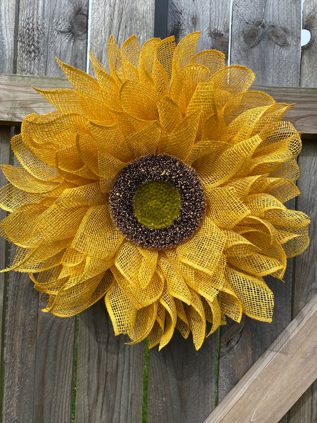 Sunflower Wreath, Flower Wreath, Spring Wreath, Summer Wreath for Front ...