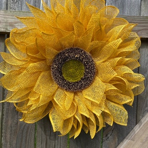 Sunflower Wreath, Flower Wreath, Spring Wreath, Summer Wreath for Front Door, Front Door Wreaths, Sunflower Wreath Front Door, Mothers Day