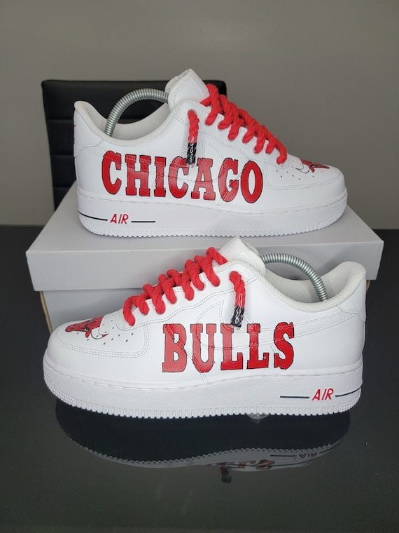 Chicago Bulls Air Force 1 - Etsy Chicago Bulls Air Force 1 - Etsy