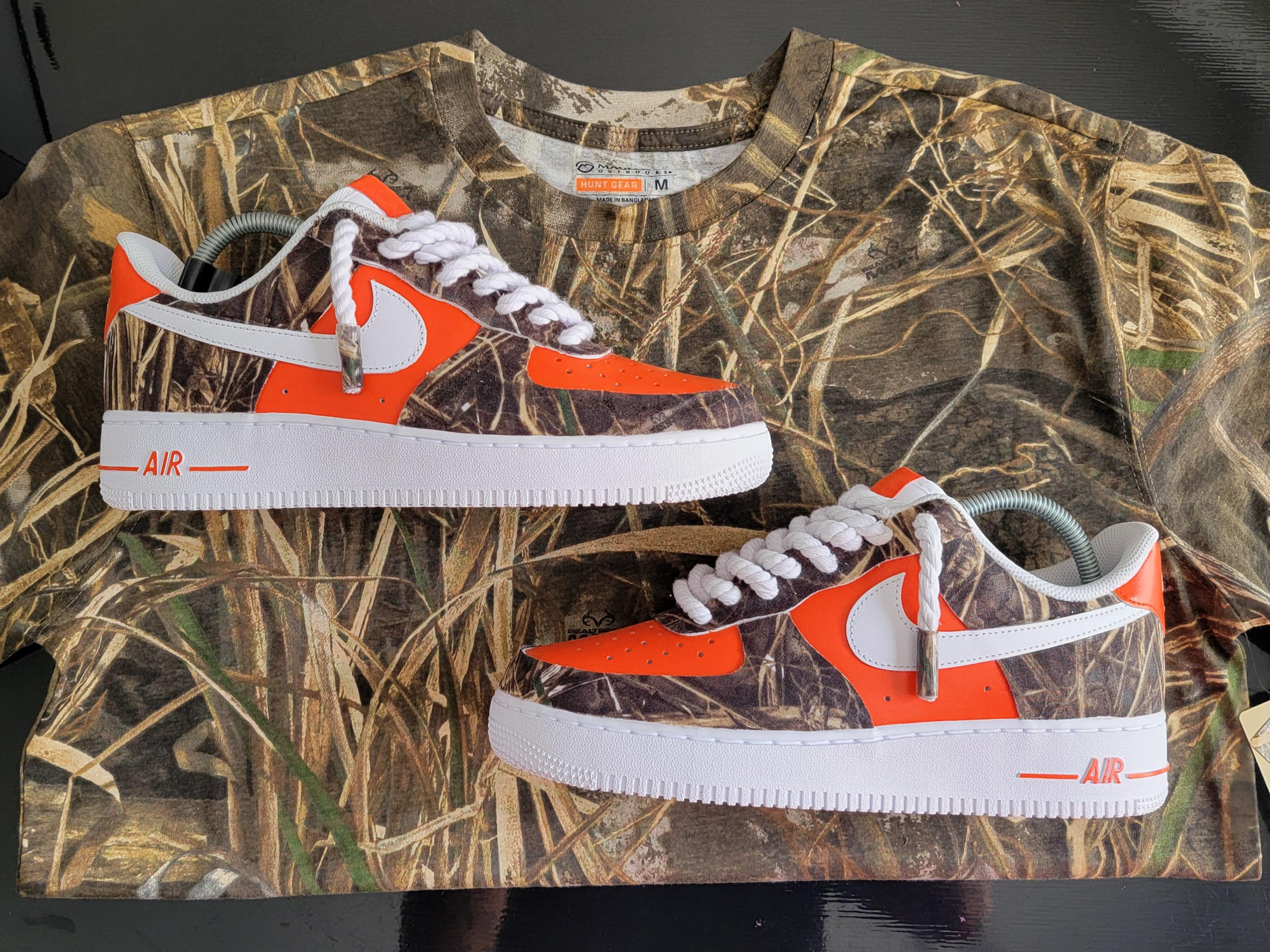 Nike Men\'s Low Top Lace-Up Athletic Sneaker Multicolor Camouflage Camo Nike Shoes - Etsy main image 3