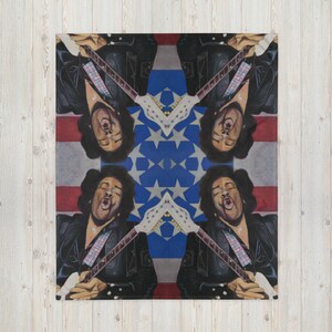 Jimi Hendrix ジミヘン Woven Blanket Jimi Hendrix Throw Blanket - Etsy