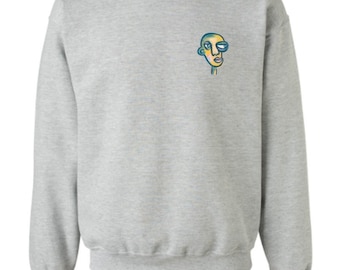 Original Siebdruck-Sweatshirt, "Bobby" von Sluggyshug."
