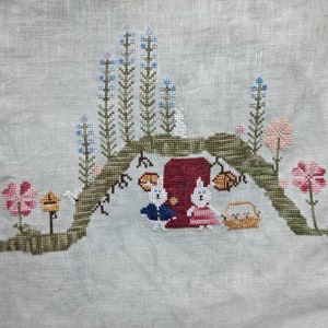 Bunny Burrow - Egg Hunt Counted Cross Stitch PDF Chart