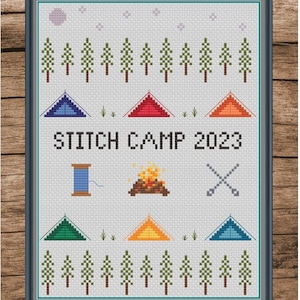 Stitch Camp Counted Cross Stitch PDF Pattern
