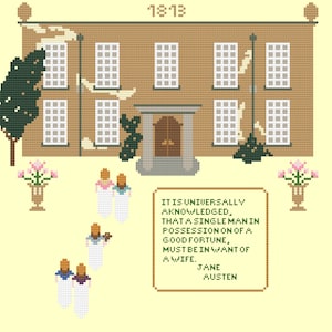 Longbourn 1813 Counted Cross Stitch PDF Chart