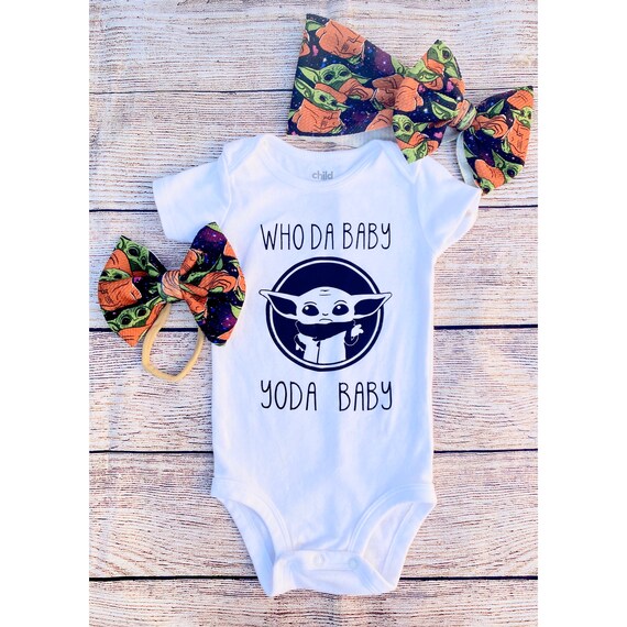 baby yoda baby onesie
