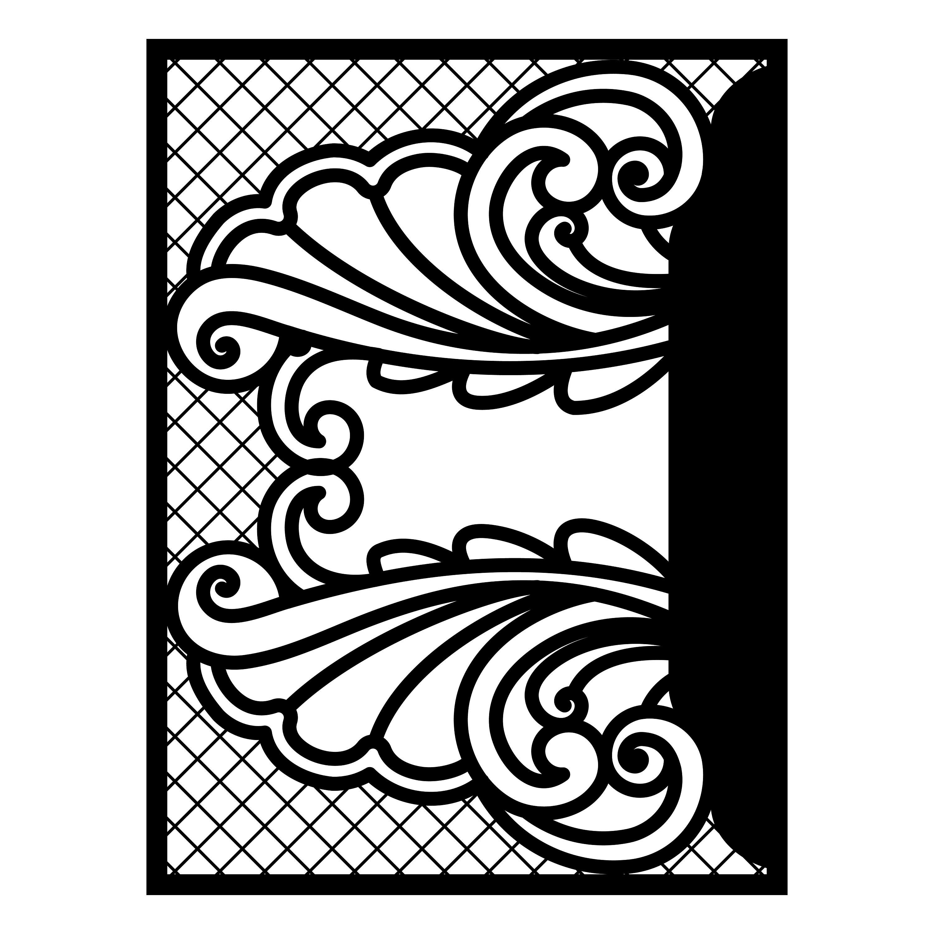 5 templates stencil decorative lattice lace panel laser cut Etsy