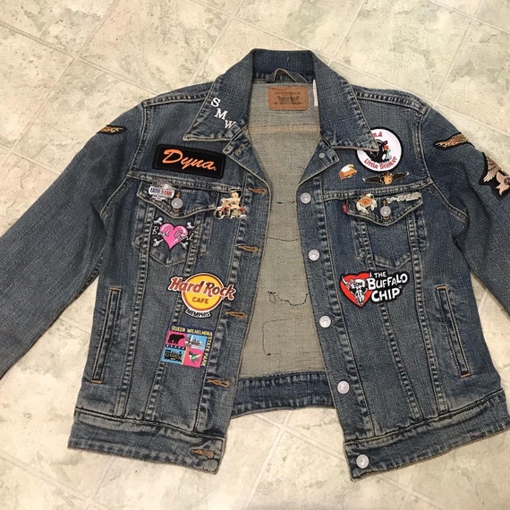 Vintage Levi’s Denim Harley Davidson Patch Jacket