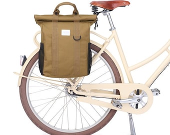 Weathergoods Sweden Fahrradtasche Rucksack WKNDR Bikepack GOLD mit integriertem  Befestigungs-Set