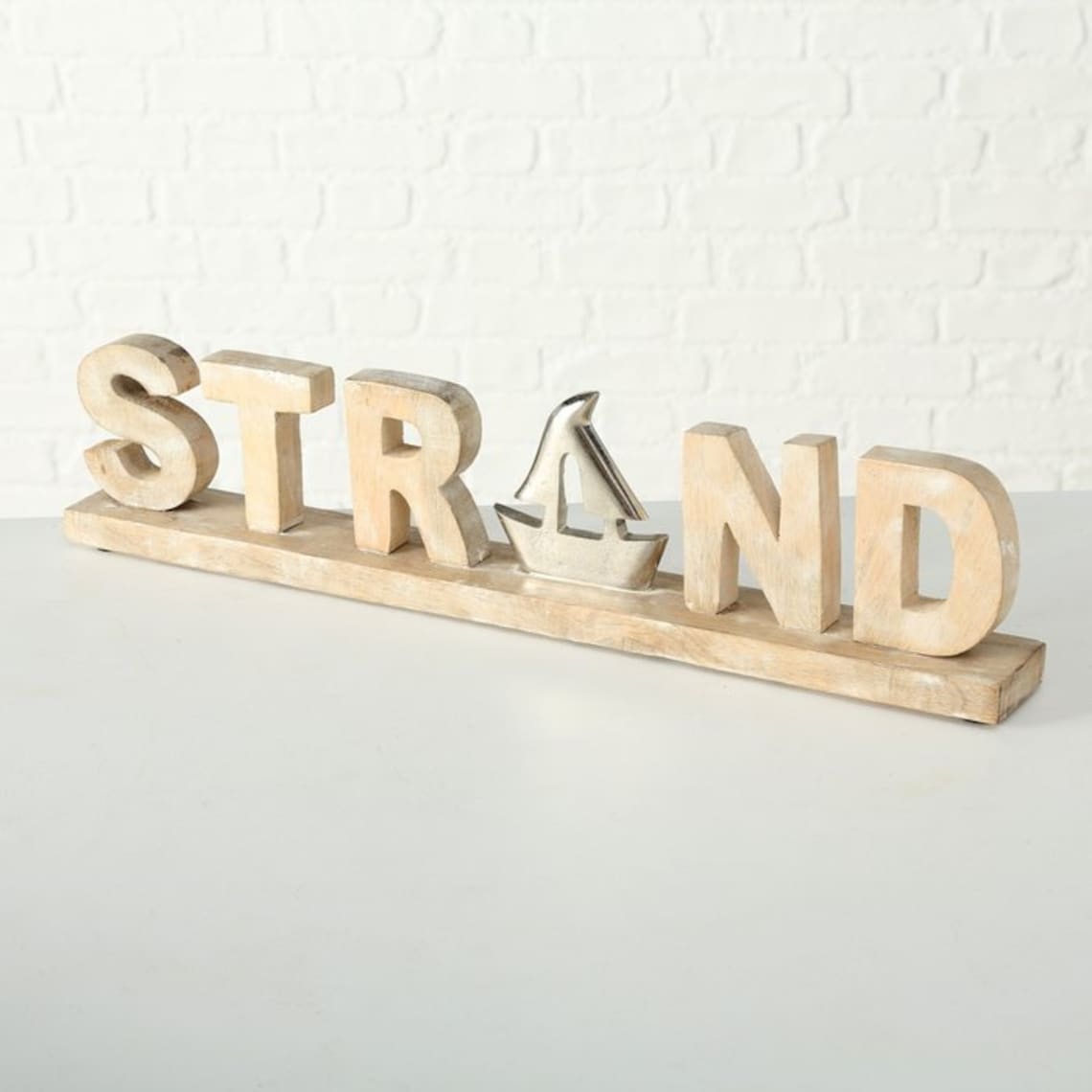 Flotsom Display Lettering Flotsam Lettering Sculpture Mango Wood With Aluminum - Etsy UK