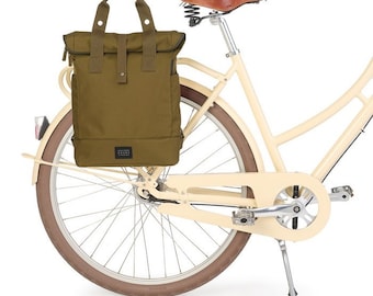 Weathergoods Sweden Fahrradtasche Rucksack CITY BIKE Pack OLIVE mit Befestigungs-Set