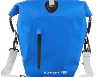 Bomence Fahrradtasche für Gepäckträger, 100% wasserdicht, blau,  "Wegbereiter"