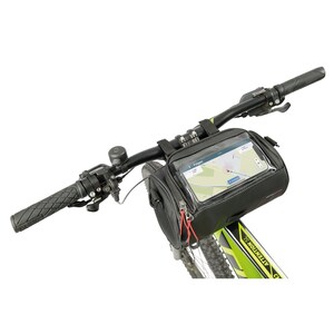 Fahrradtasche Lenkertasche Lenkradtasche mit Touchscreen-Sichtfenster für die Fahrradtour vielseitig schwarz Bild 1