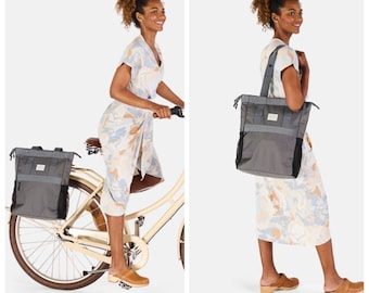 Weathergoods Sweden Fahrradtasche Tasche Rucksack WKNDR Totepack GREY mit integriertem  Befestigungs-Set neue Kollektion!