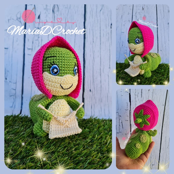 PDF pattern ENGLISH Katy the Caterpillar, amigurumi caterpillar 15 cm