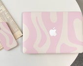 Light Pink Cute Wave MacBook Case Cover for New MacBook Pro