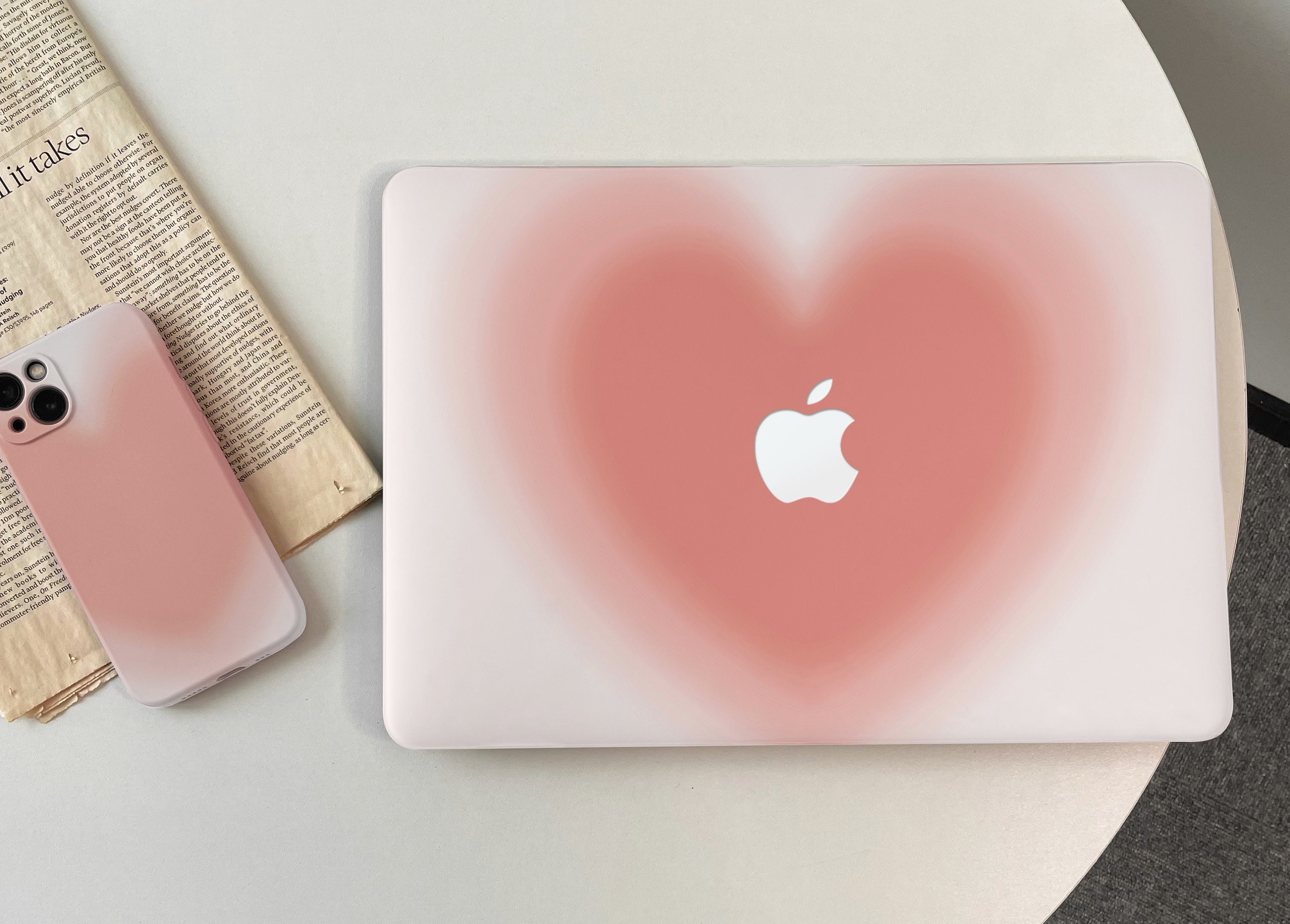 Melody Pink Sweet Cute MacBook Case for MacBook Air 13 Inch M2