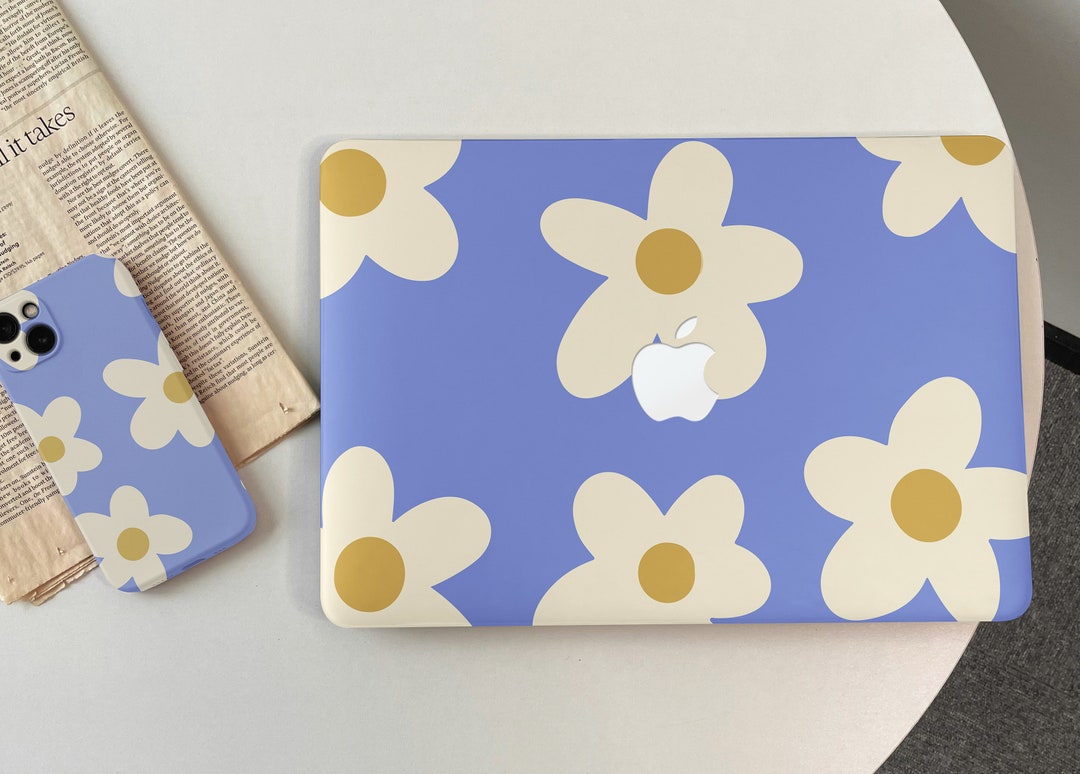 Cute Flower Painting MacBook Shell Case Cover for New MacBook M1 M2 M3 ...
