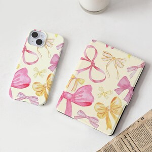 Étui pour Kindle avec nœud kawaii pour Kindle 11, Paperwhite 1/2/3, Kindle Paperwhite 6,8 po., étui pour Kindle 6 po., Paperwhite, étui pour Kindle 2021 2022
