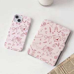 Abstracte lijn envelop Kindle-hoesje voor Kindle 11 Paperwhite 1/2/3, Kindle 6,8''-hoesje, Kindle Paperwhite 10e 11e 12e cover, Kindle-cover