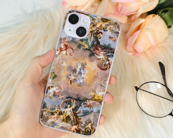 Renaissance Art Painting iPhone case Cover for iPhone 15 14 13 12 11 Max Pro Xr Mini, Pro 14 13 12 11 XR, 8+, 7Plus Aesthetic iPhone Case