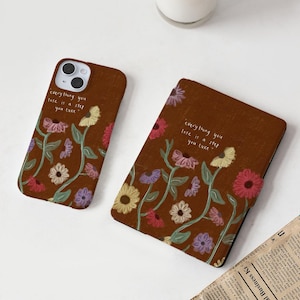 Custodia Kindle con motivo floreale retrò per Kindle 11 Paperwhite 1/2/3, custodia per Kindle da 6,8'', custodia per Kindle Paperwhite 10°, 11° e 12°, custodia per Kindle da 6''